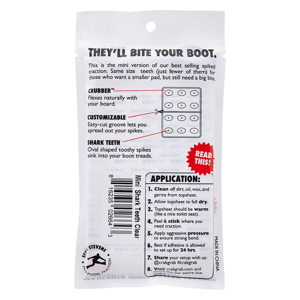 Mini Shark Teeth - Black