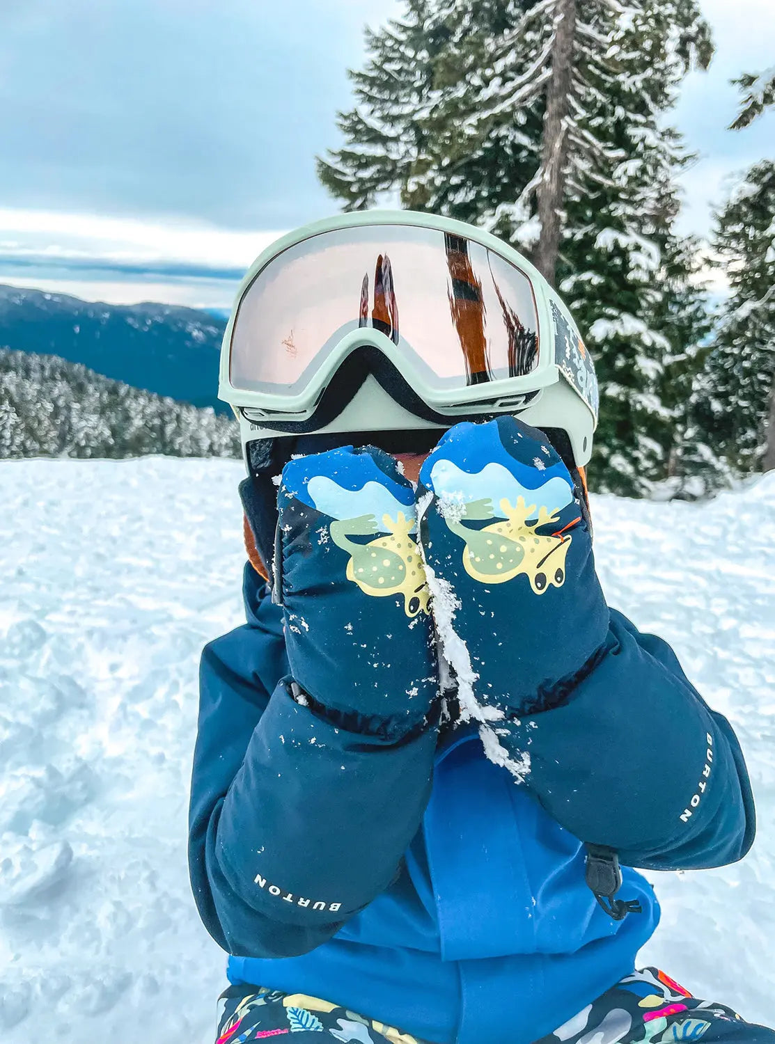 Toddlers' Grommitt Mittens - Powder and Park