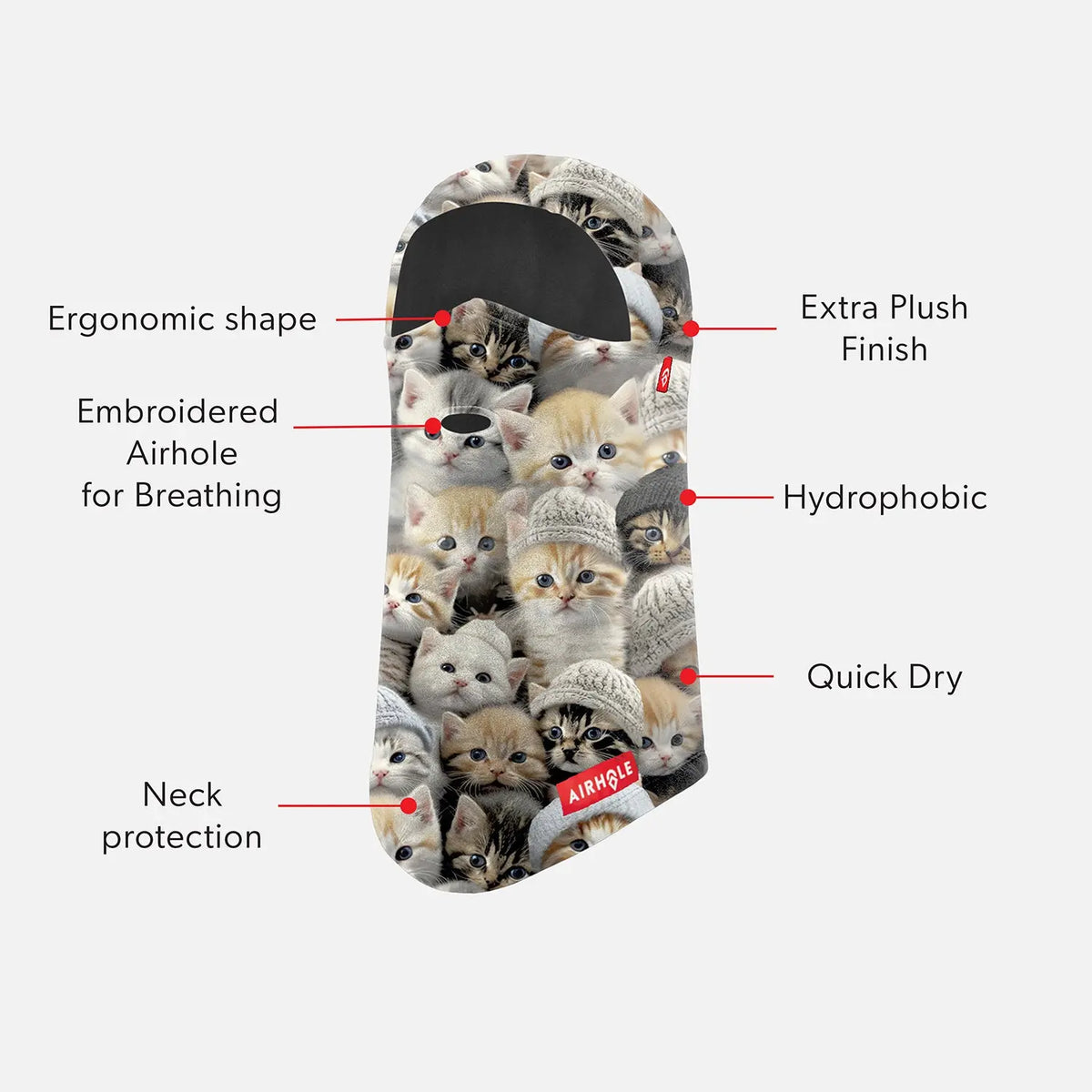 Balaclava Hinge Milk Fleece - Powder and Park